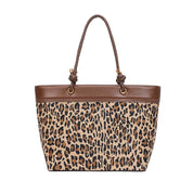 Bolsa Shopper Santa Lolla Onça Tramado Alça Ombro