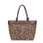 Bolsa Shopper Santa Lolla Onça Tramado Alça Ombro