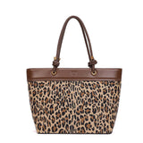 Bolsa Shopper Santa Lolla Onça Tramado Alça Ombro