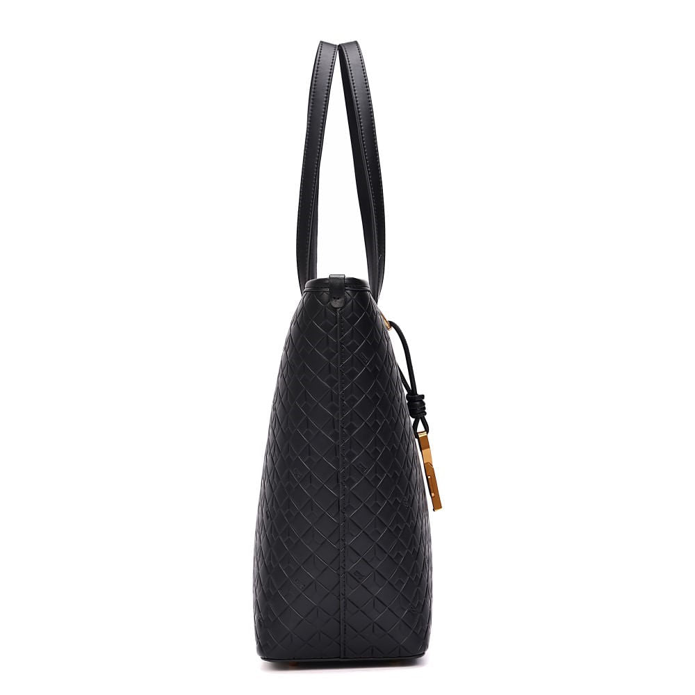 Bolsa Shopper Santa Lolla Preta Alça De Ombro