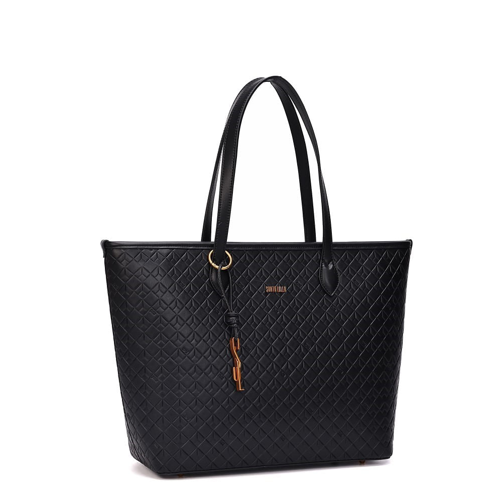 Bolsa Shopper Santa Lolla Preta Alça De Ombro