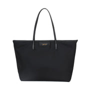 Bolsa Shopper Santa Lolla Preta Costura Contrastante