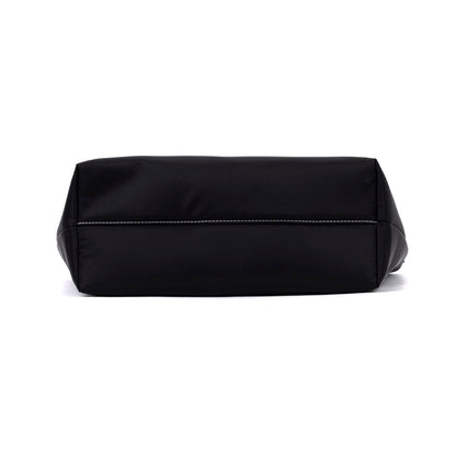 Bolsa Shopper Santa Lolla Preta Costura Contrastante
