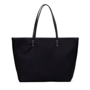 Bolsa Shopper Santa Lolla Preta Costura Contrastante