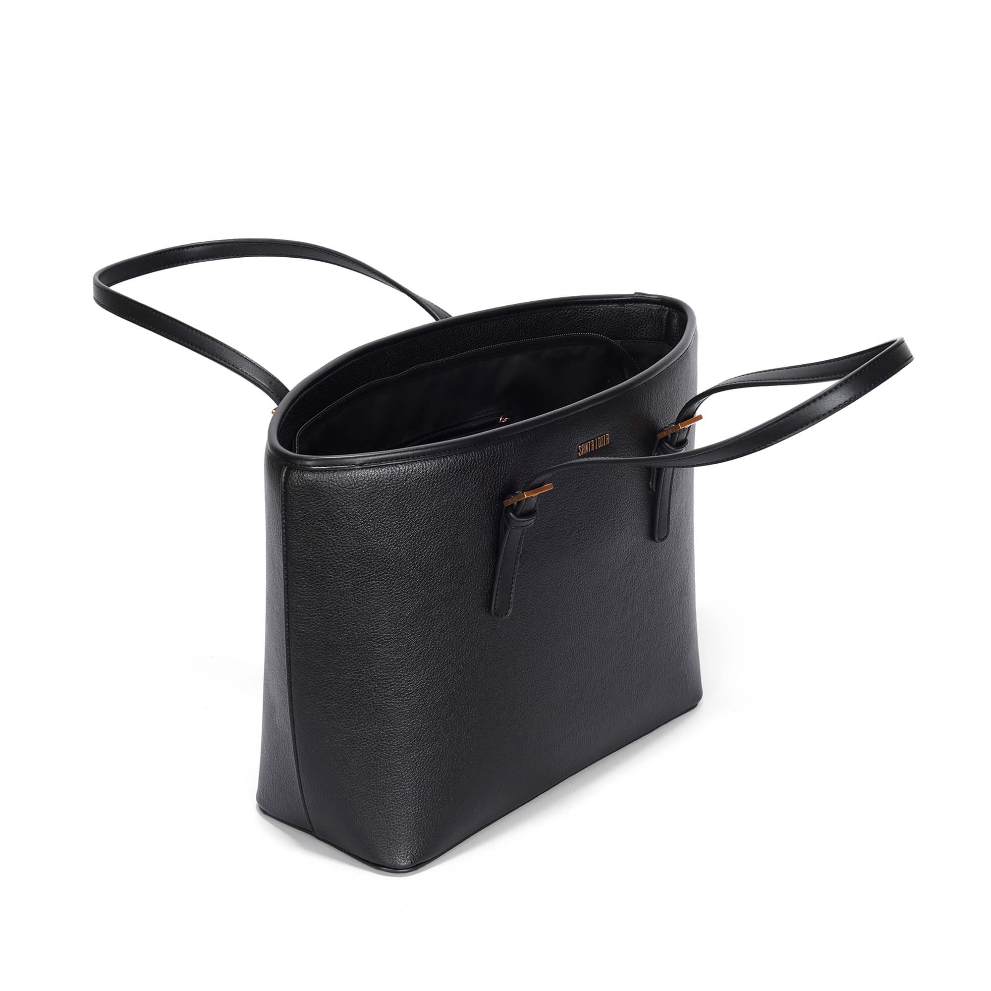 Bolsa Shopper Santa Lolla Preta Floater Alça Ombro
