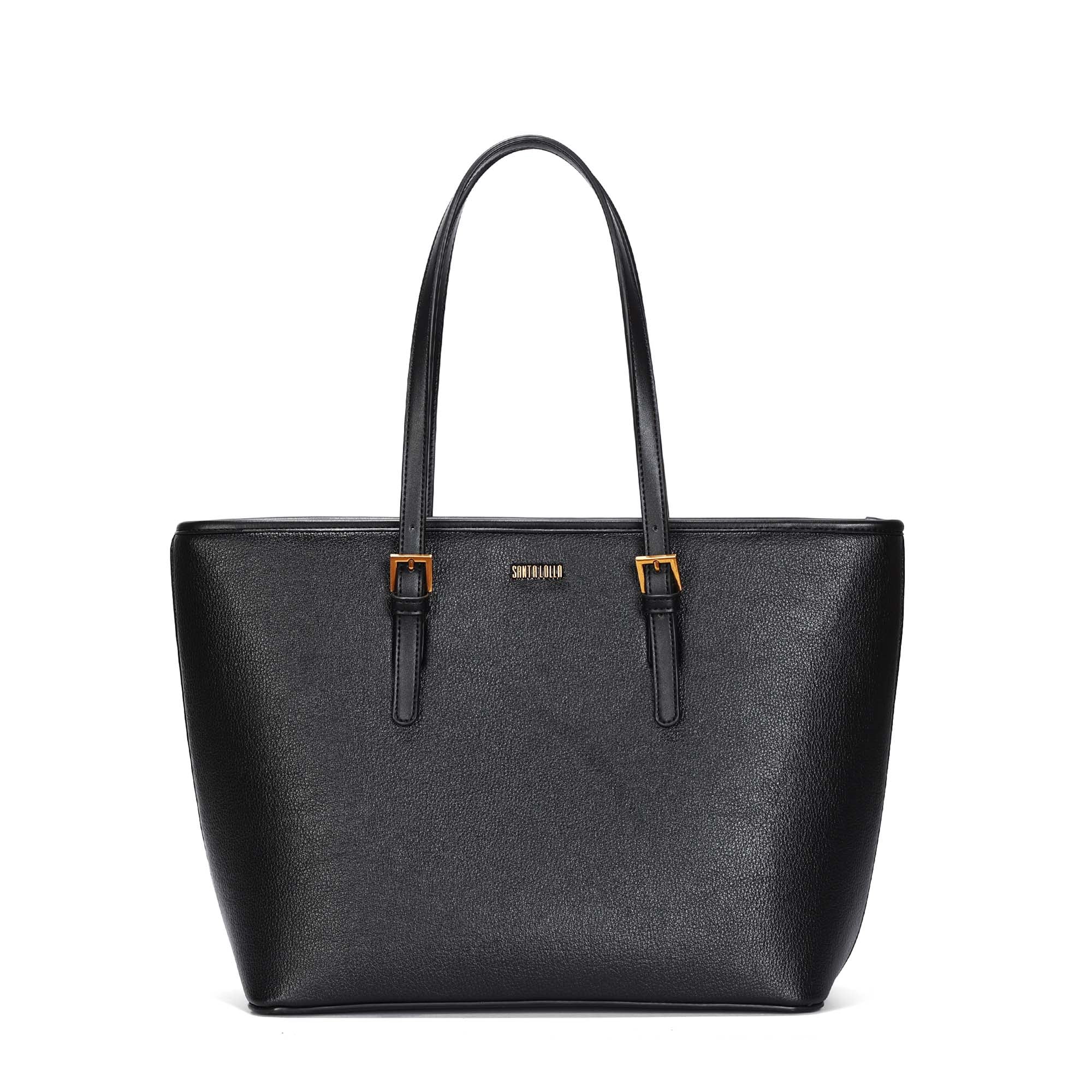 Bolsa Shopper Santa Lolla Preta Floater Alça Ombro