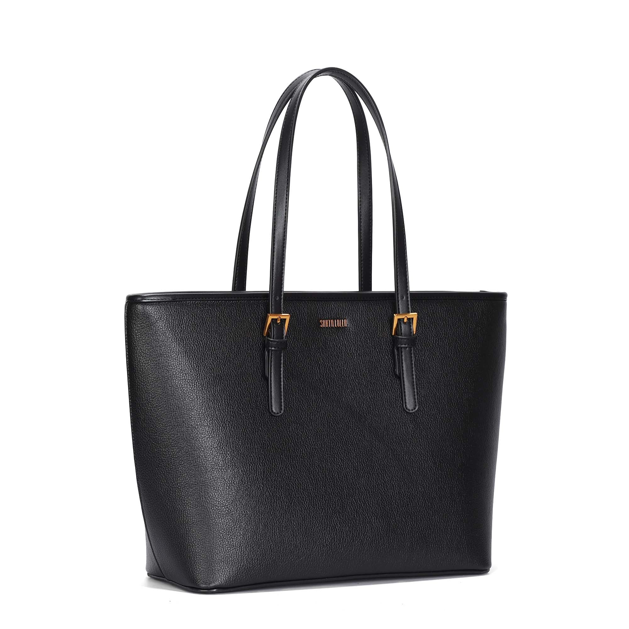 Bolsa Shopper Santa Lolla Preta Floater Alça Ombro