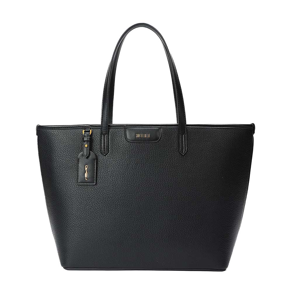 Bolsa Shopper Santa Lolla Preta Floater Pingente