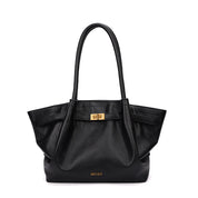Bolsa Shopper Santa Lolla Preta Floater Placa Dourada