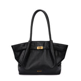 Bolsa Shopper Santa Lolla Preta Floater Placa Dourada