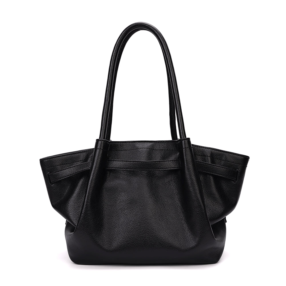 Bolsa Shopper Santa Lolla Preta Floater Placa Dourada