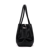 Bolsa Shopper Santa Lolla Preta Floater Placa Dourada