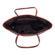 Bolsa Shopper Santa Lolla Preta Nylon Alça Caramelo