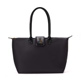 Bolsa Shopper Santa Lolla Preta Nylon Zíper