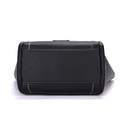 Bolsa Shopper Santa Lolla Preta Pesponto Com Necessaire