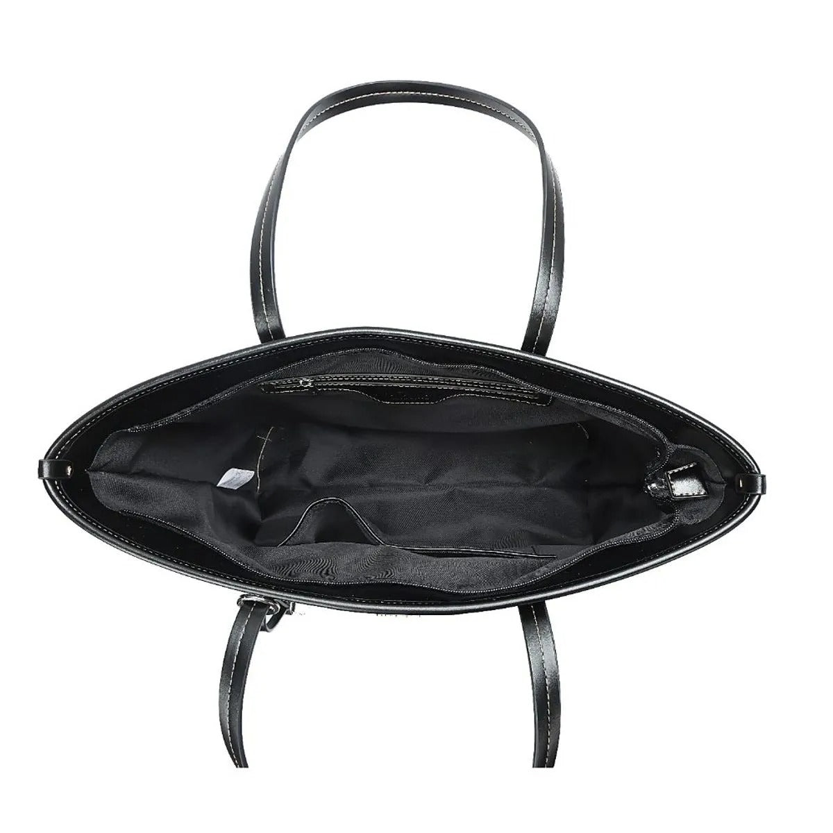 Bolsa Shopper Santa Lolla Preta Soft Pesponto