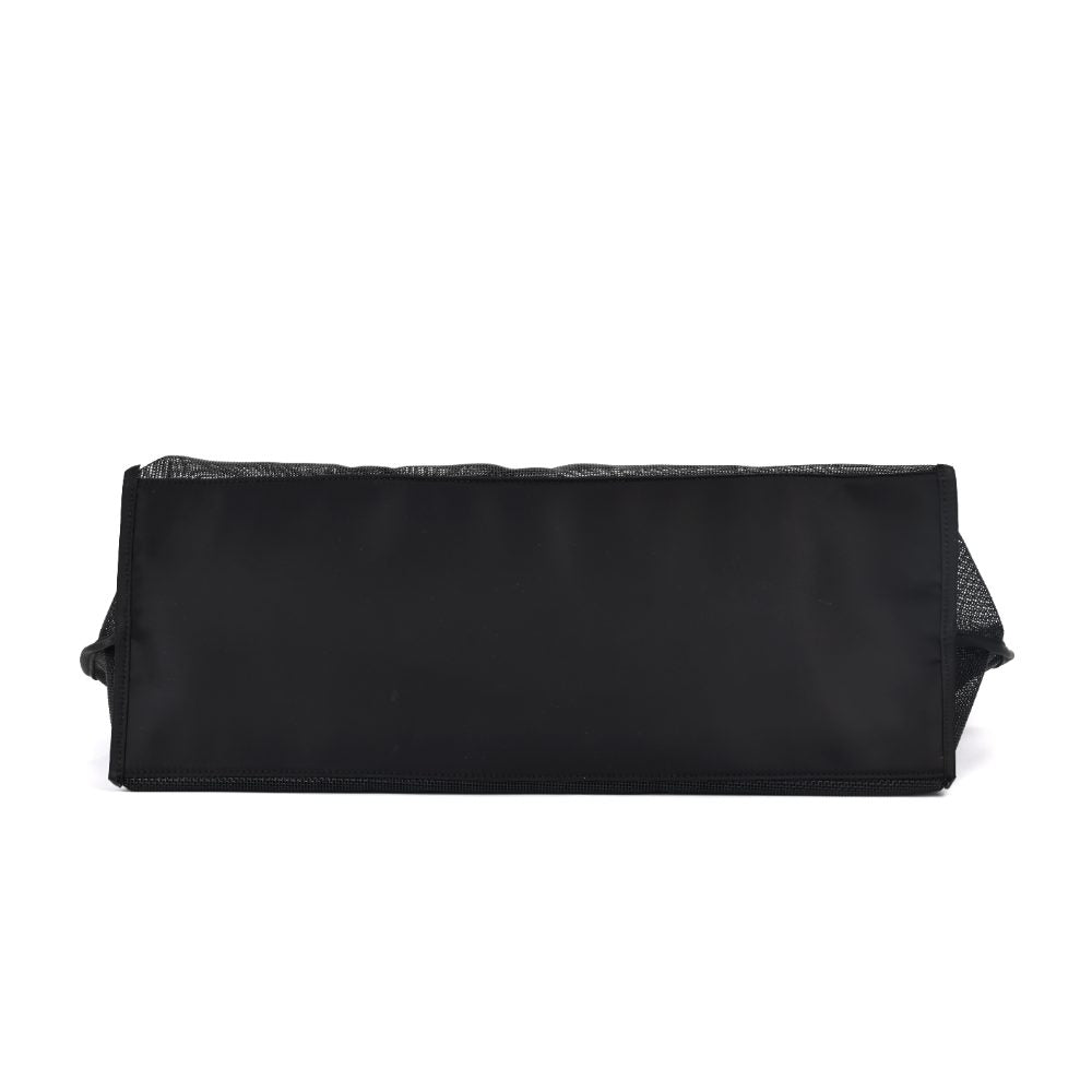 Bolsa Shopper Santa Lolla Preta Tela Mesh Grande