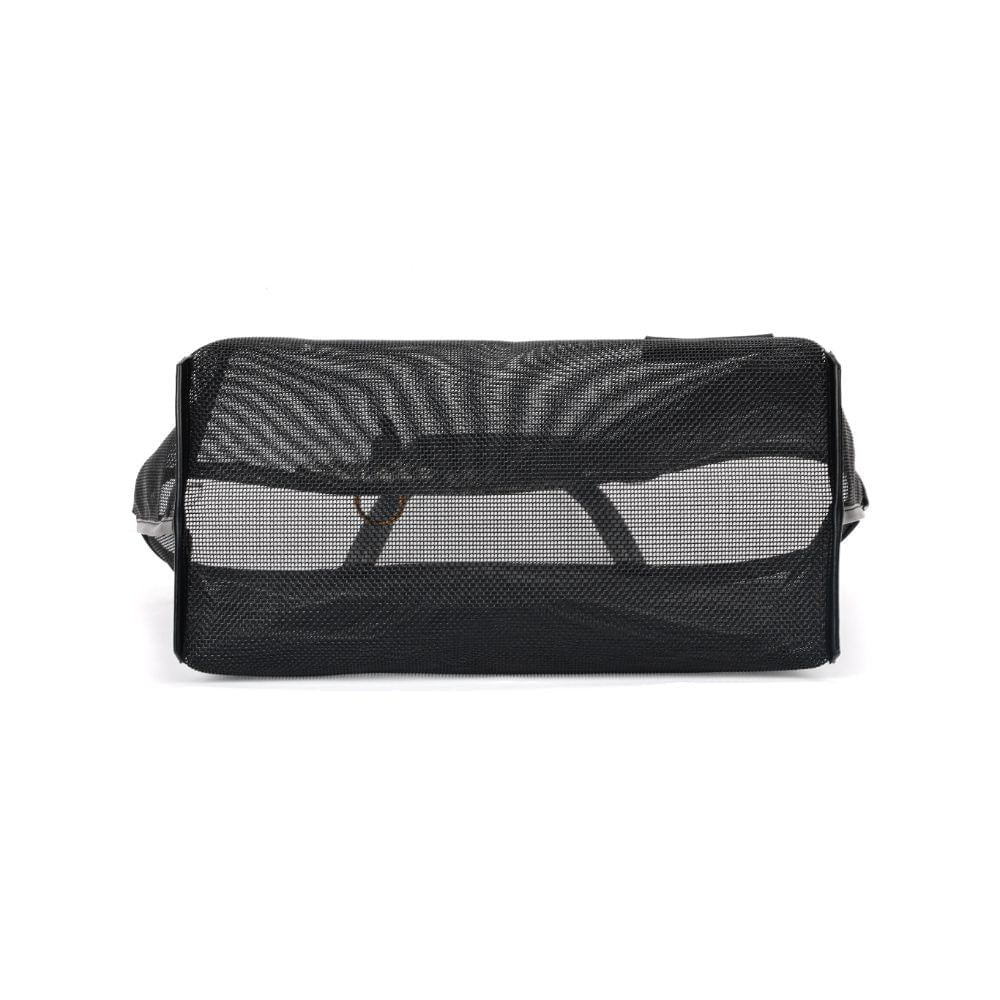 Bolsa Shopper Santa Lolla Preta Tela Pingente Concha