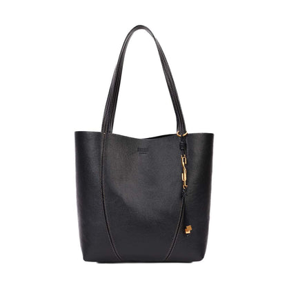 Bolsa Shopper Santa Lolla Preta Textura Floater