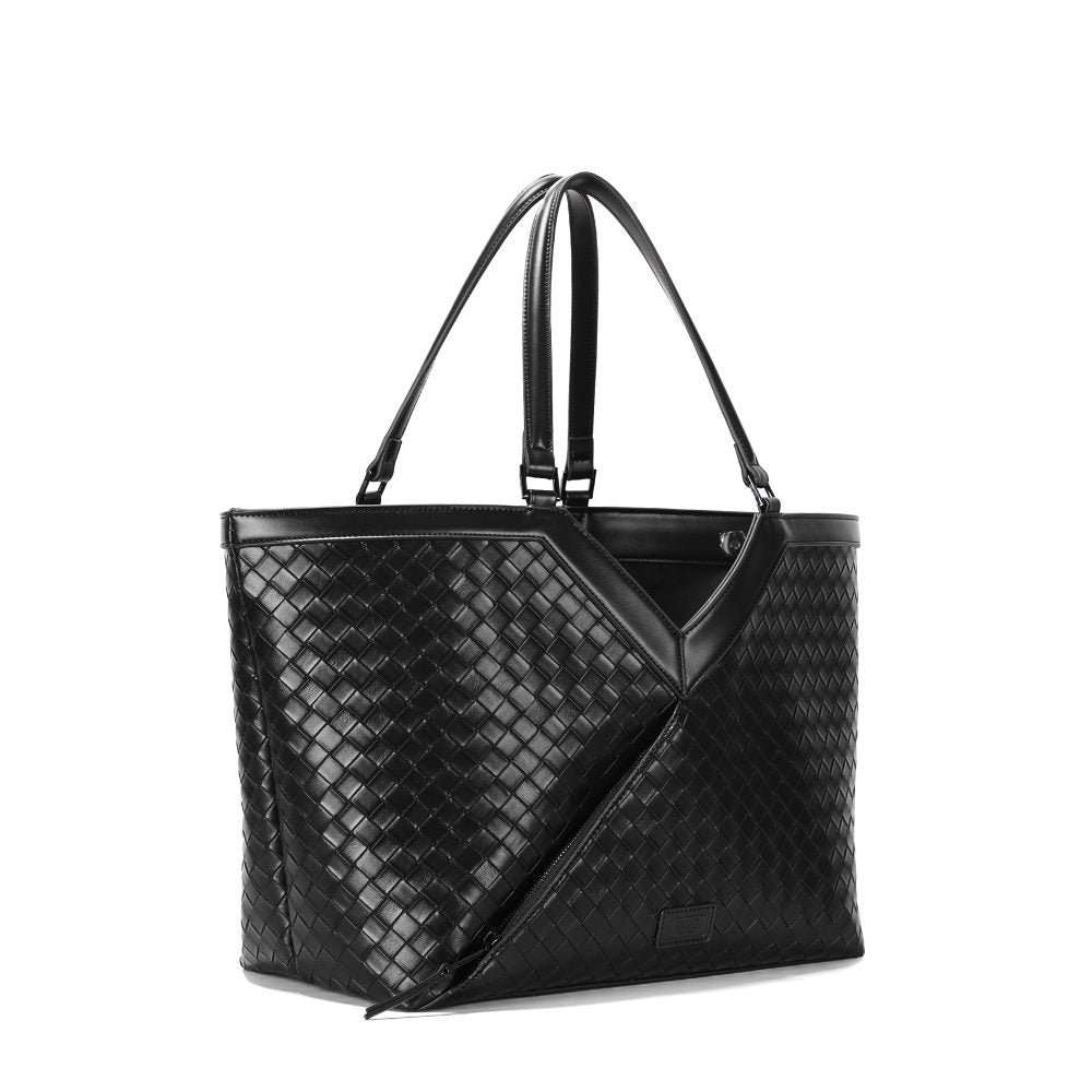Bolsa Shopper Santa Lolla Preta Trançada Grande