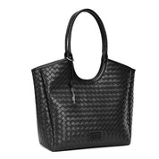 Bolsa Shopper Santa Lolla Preta Tresse Tramada