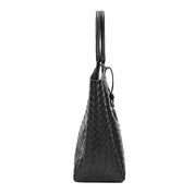Bolsa Shopper Santa Lolla Preta Tresse Tramada