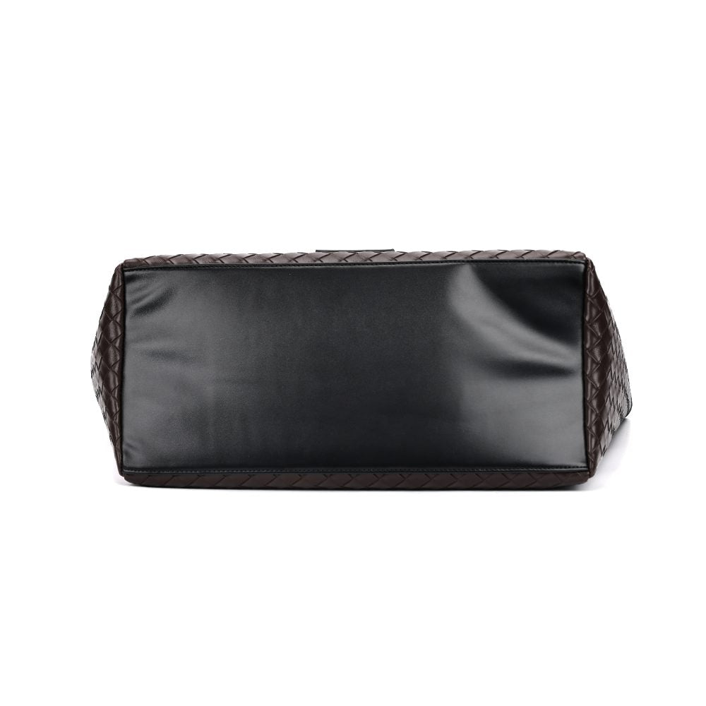 Bolsa Shopper Santa Lolla Preta Tresse Tramada