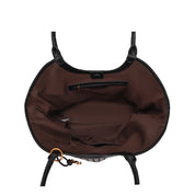 Bolsa Shopper Santa Lolla Preta Tresse Tramada