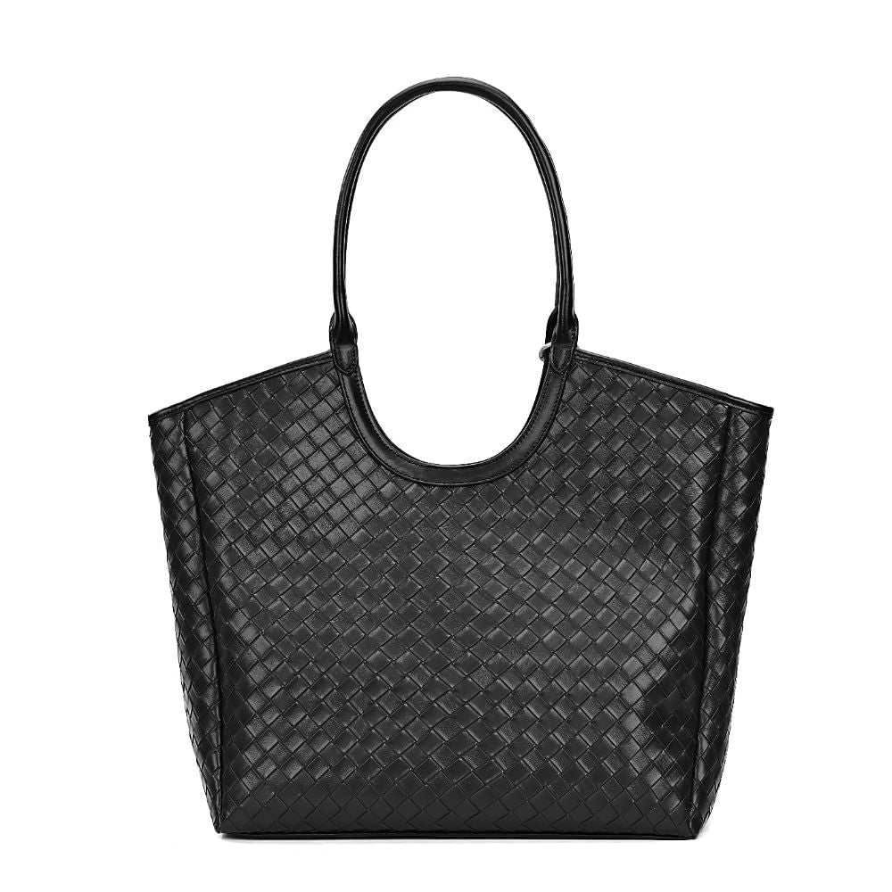 Bolsa Shopper Santa Lolla Preta Tresse Tramada