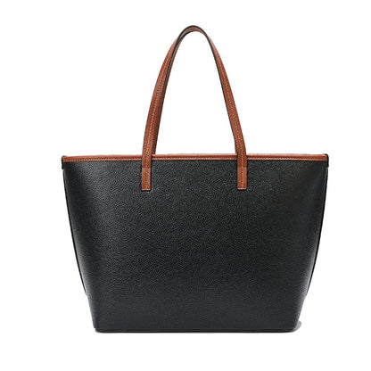 Bolsa Shopper Santa Lolla Preta Viés Caramelo