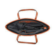 Bolsa Shopper Santa Lolla Preta Viés Caramelo