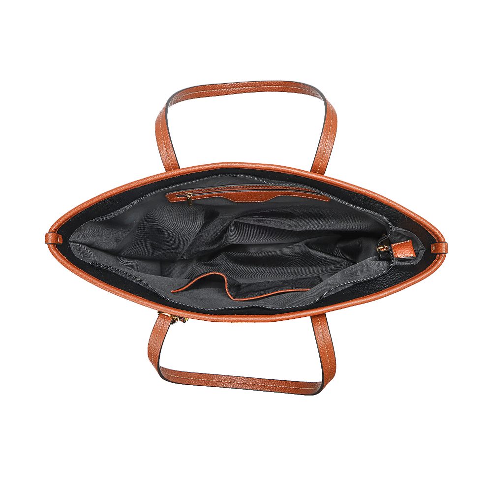 Bolsa Shopper Santa Lolla Preta Viés Caramelo