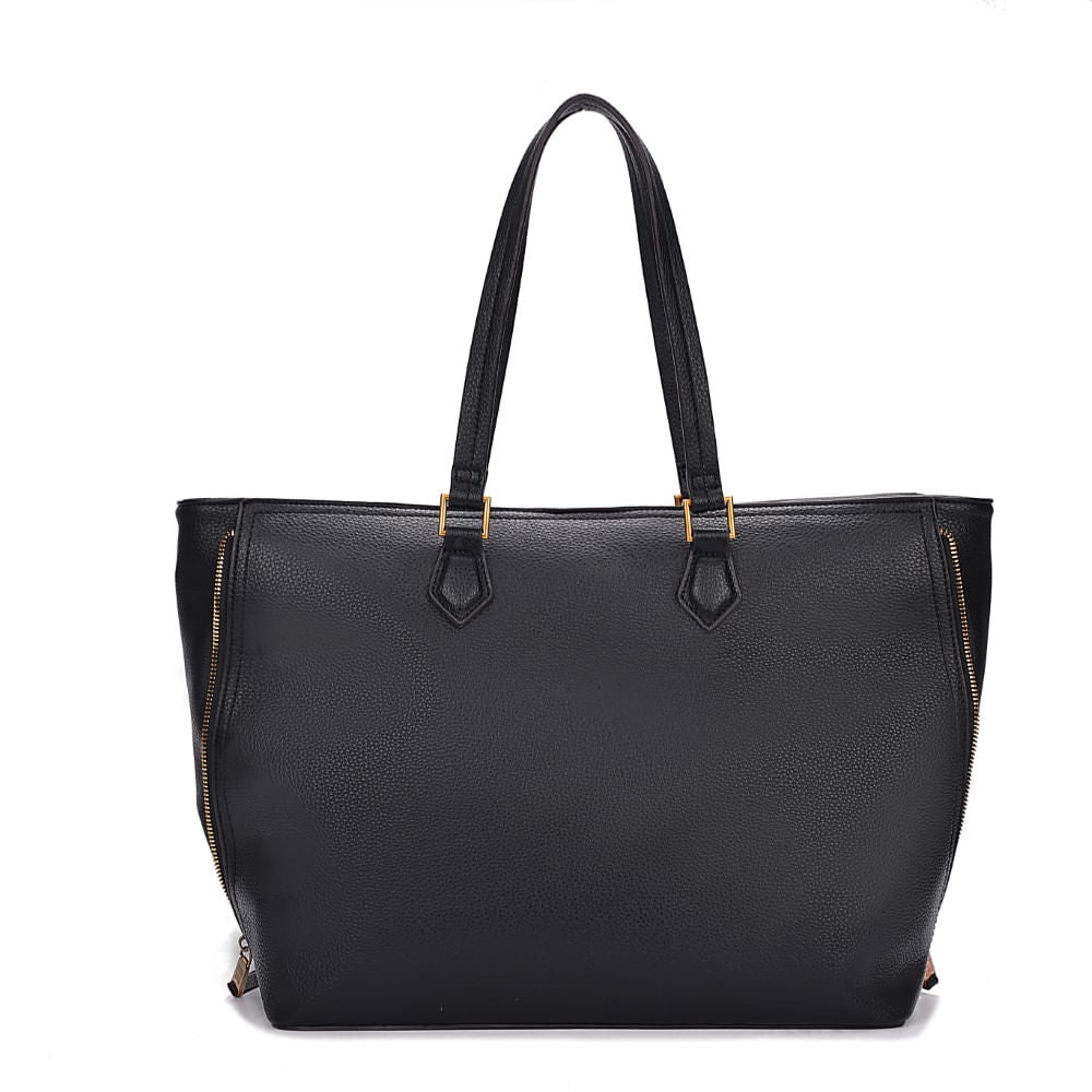 Bolsa Shopper Santa Lolla Preta Zíper