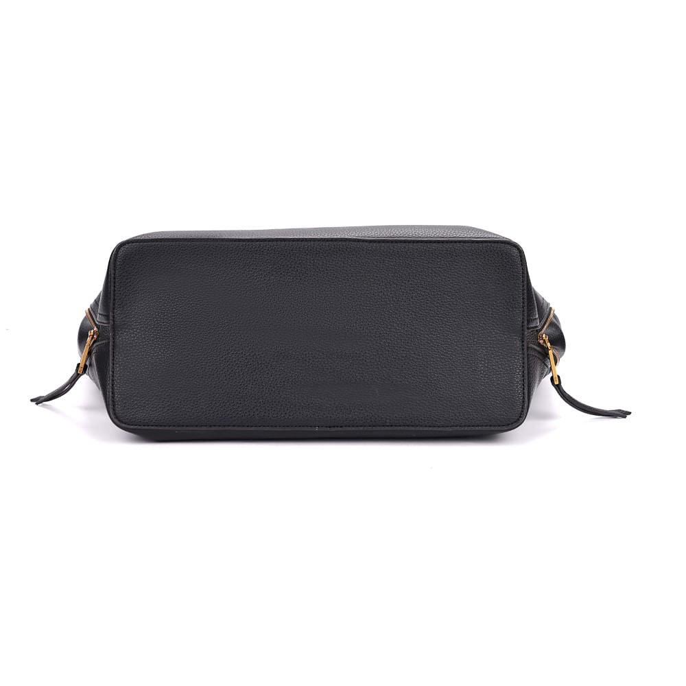Bolsa Shopper Santa Lolla Preta Zíper
