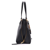 Bolsa Shopper Santa Lolla Preta Zíper