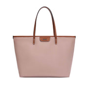 Bolsa Shopper Santa Lolla Taupe Nylon Alça Ombro