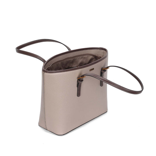 Bolsa Shopper Santa Lolla Taupe Textura Floater