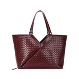 Bolsa Shopper Santa Lolla Vinho Tresse Alça Ombro