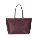Bolsa Shopper Santa Lolla Vinho Zíper Alça Ombro