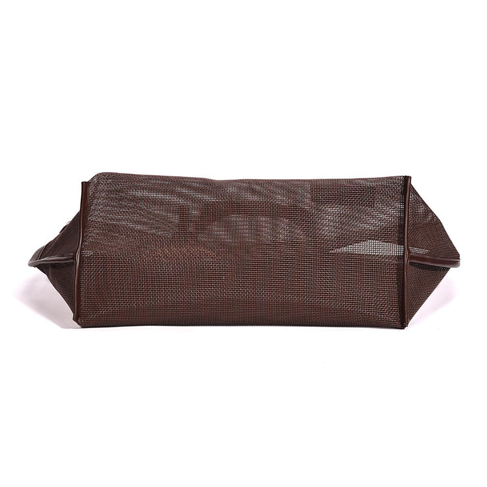 Bolsa Shopper Tela Santa Lolla Marrom 