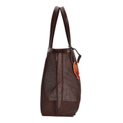 Bolsa Shopper Tela Santa Lolla Marrom 