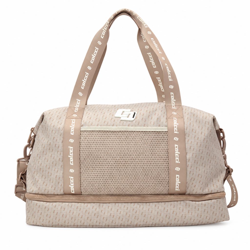 Bolsa Tote Colcci Bege Alças Logotipadas