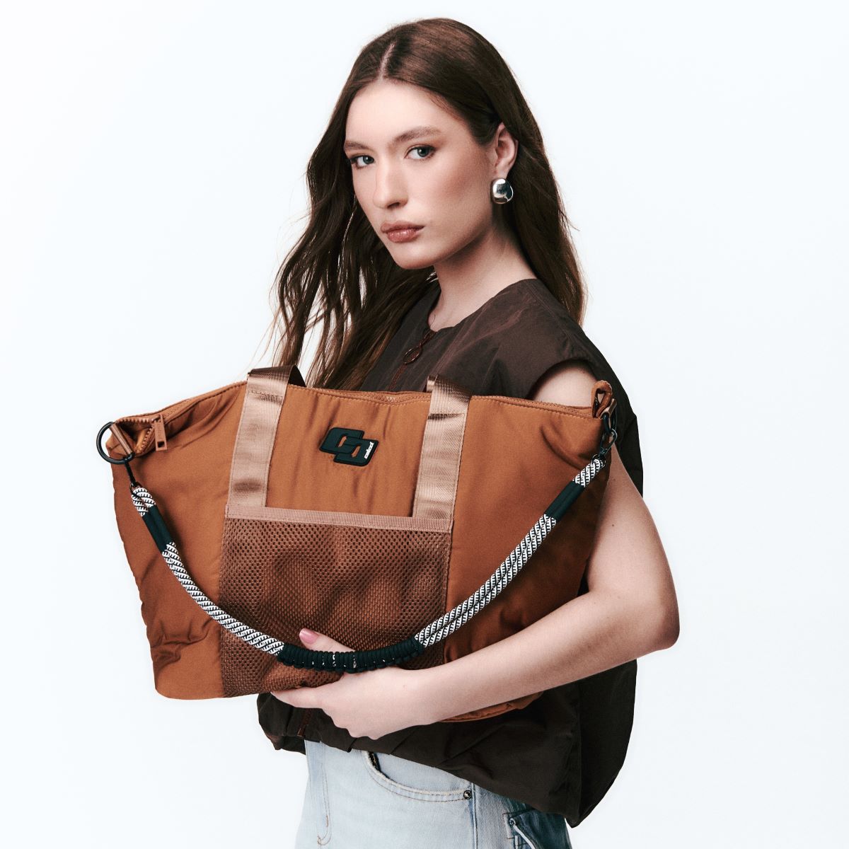 Bolsa Tote Colcci Marrom Puffer Alça Removível