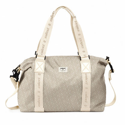 Bolsa Tote Colcci Taupe Monograma Alça Logo