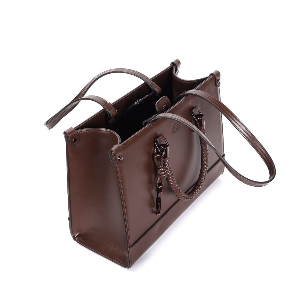 Bolsa Tote Marrom Santa Lolla Alça De Ombro 