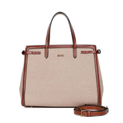 Bolsa Tote Santa Lolla Bege Canvas Alça Removível