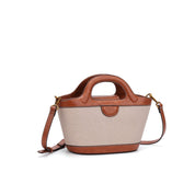 Bolsa Tote Santa Lolla Bege Canvas Alça Removível