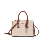 Bolsa Tote Santa Lolla Bege Canvas Alça Removível