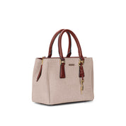 Bolsa Tote Santa Lolla Bege Canvas Alça Removível