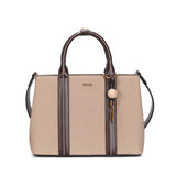 Bolsa Tote Santa Lolla Bege Canvas Alça Tiracolo